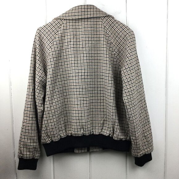 Lili Sidonio by Molly Bracken, Houndstooth Bomber Jacket - Size Medium - Picture 9 of 10